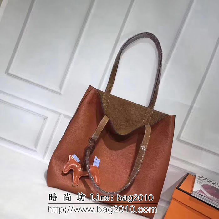 愛馬仕Hermes 原版牛皮 雙面購物袋 0AM1592